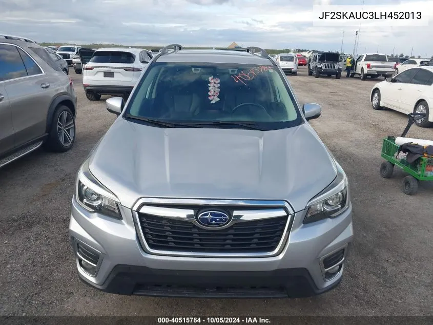 2020 Subaru Forester Limited VIN: JF2SKAUC3LH452013 Lot: 40515784