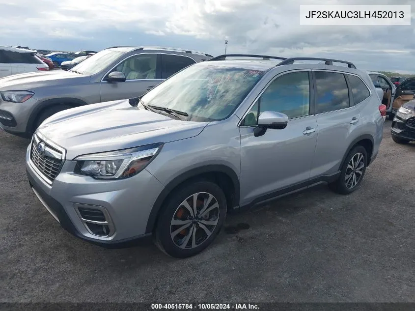 2020 Subaru Forester Limited VIN: JF2SKAUC3LH452013 Lot: 40515784