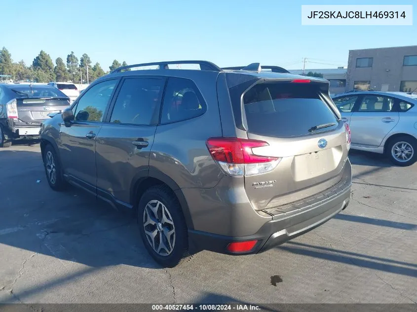 2020 Subaru Forester Premium VIN: JF2SKAJC8LH469314 Lot: 40527454