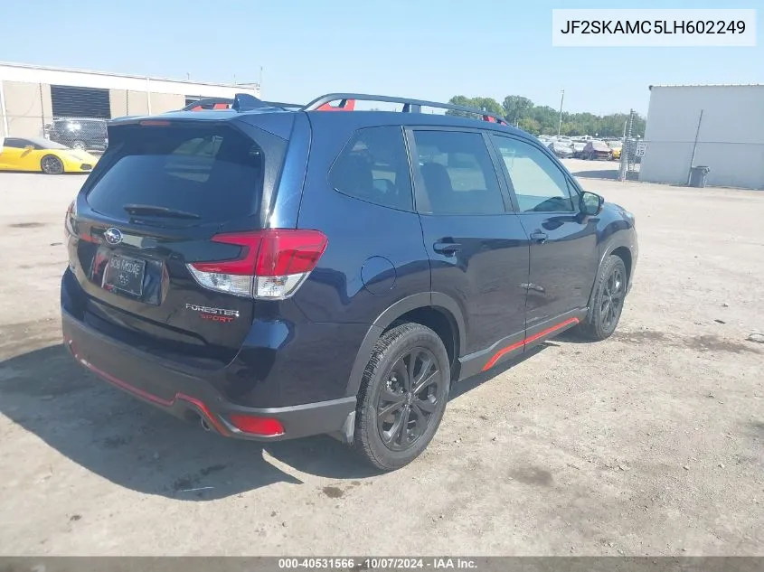 2020 Subaru Forester Sport VIN: JF2SKAMC5LH602249 Lot: 40531566