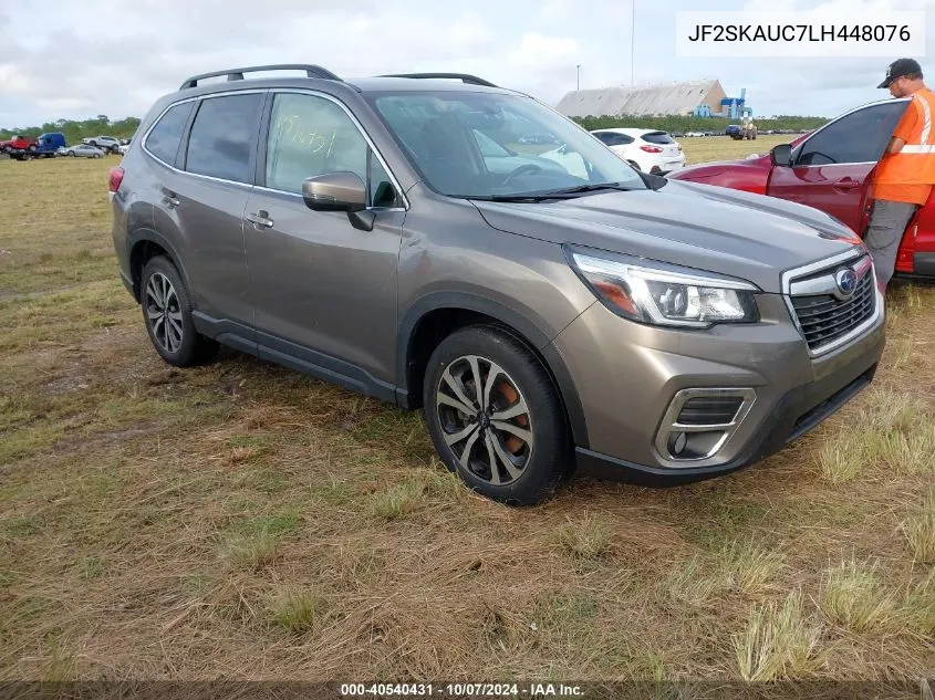 2020 Subaru Forester Limited VIN: JF2SKAUC7LH448076 Lot: 40540431