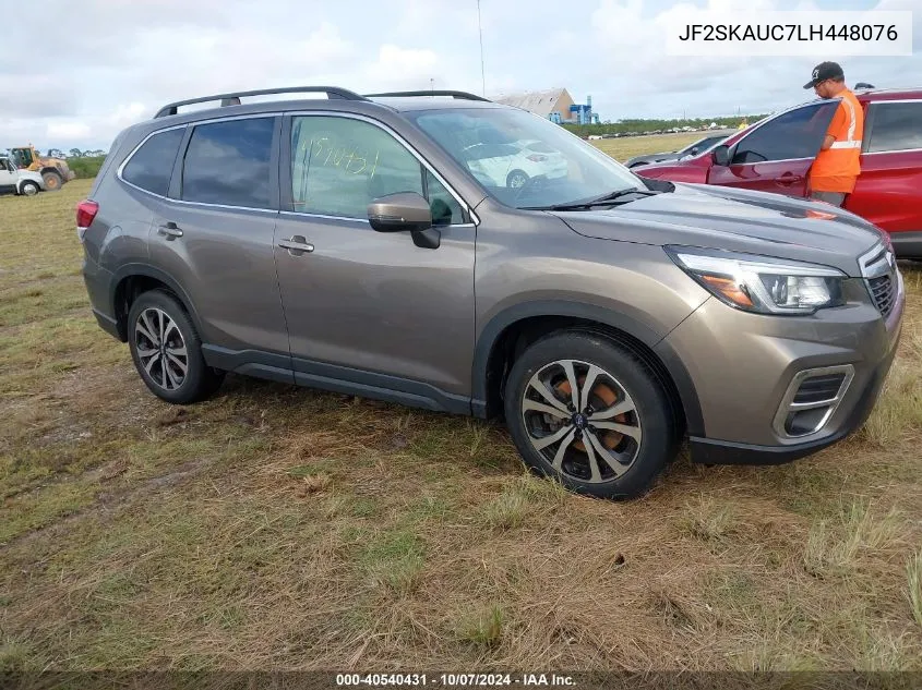 2020 Subaru Forester Limited VIN: JF2SKAUC7LH448076 Lot: 40540431