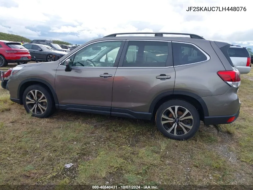 2020 Subaru Forester Limited VIN: JF2SKAUC7LH448076 Lot: 40540431