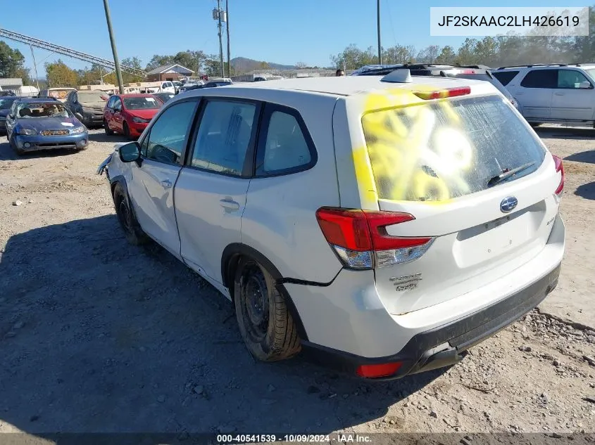 JF2SKAAC2LH426619 2020 Subaru Forester