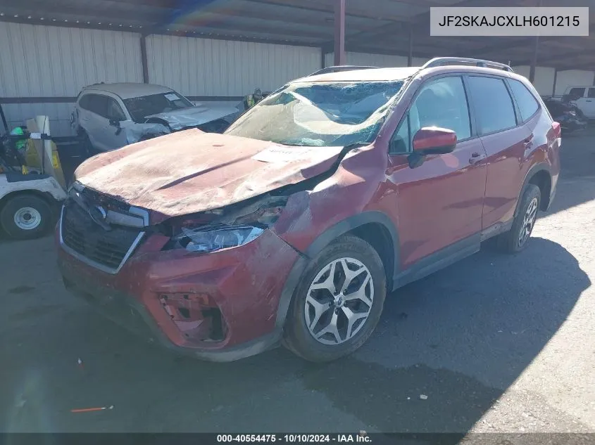 2020 Subaru Forester Premium VIN: JF2SKAJCXLH601215 Lot: 40554475