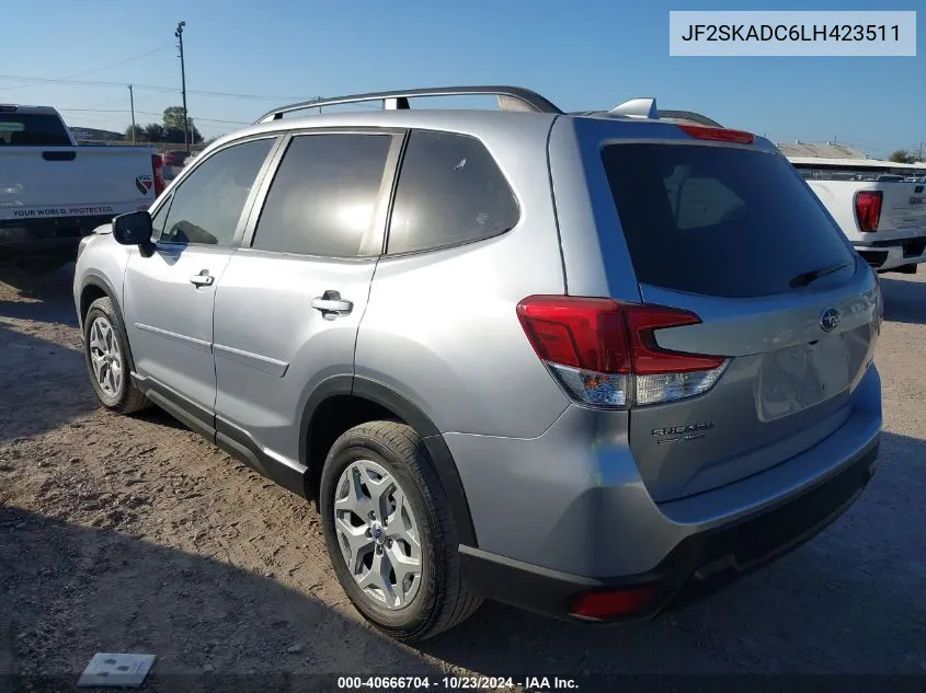 2020 Subaru Forester VIN: JF2SKADC6LH423511 Lot: 40666704