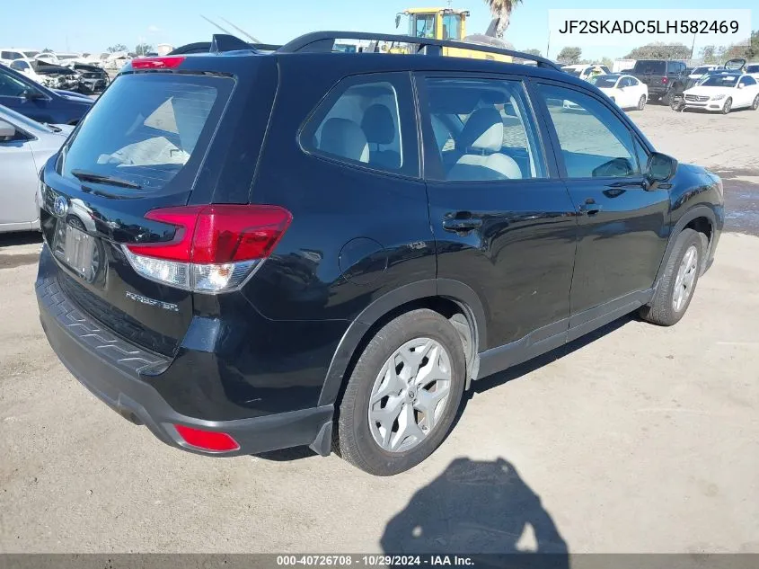 2020 Subaru Forester VIN: JF2SKADC5LH582469 Lot: 40726708