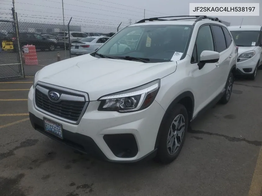 2020 Subaru Forester Premium VIN: JF2SKAGC4LH538197 Lot: 40743448