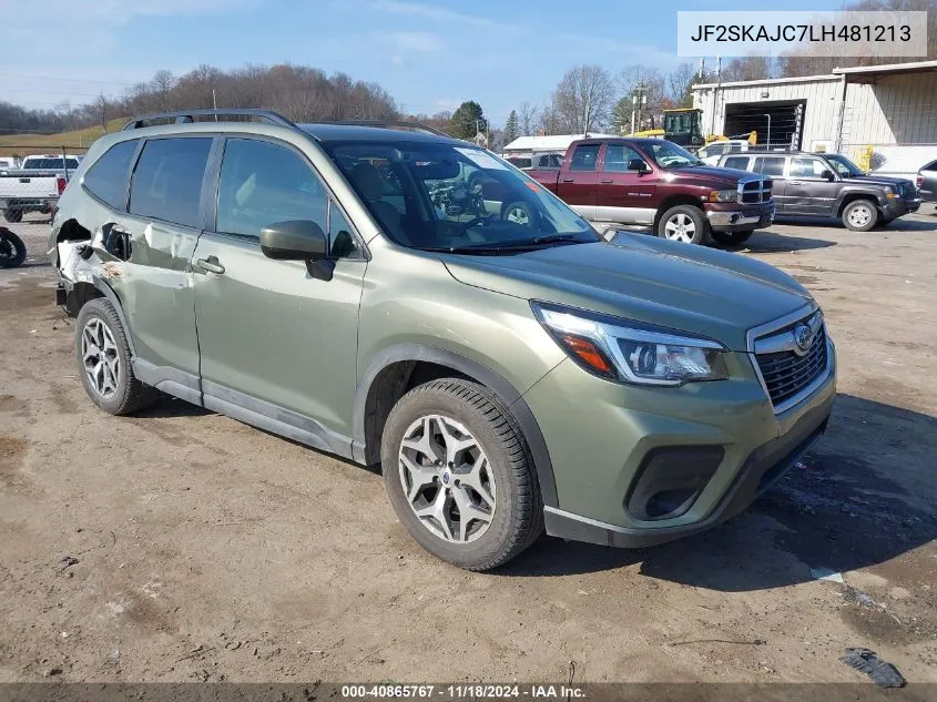 2020 Subaru Forester Premium VIN: JF2SKAJC7LH481213 Lot: 40865767