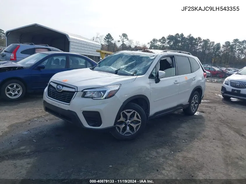 2020 Subaru Forester Premium VIN: JF2SKAJC9LH543355 Lot: 40879133