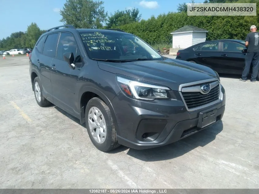 2021 Subaru Forester VIN: JF2SKADC6MH438320 Lot: 12082187