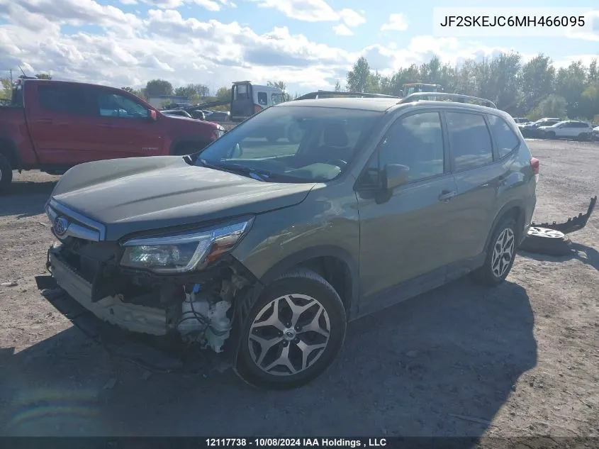 2021 Subaru Forester VIN: JF2SKEJC6MH466095 Lot: 12117738