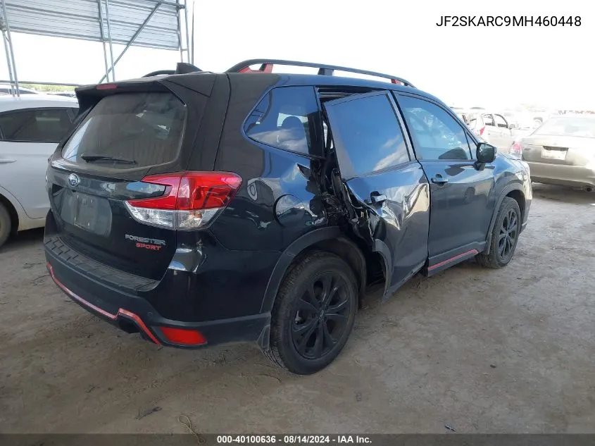 2021 Subaru Forester Sport VIN: JF2SKARC9MH460448 Lot: 40100636