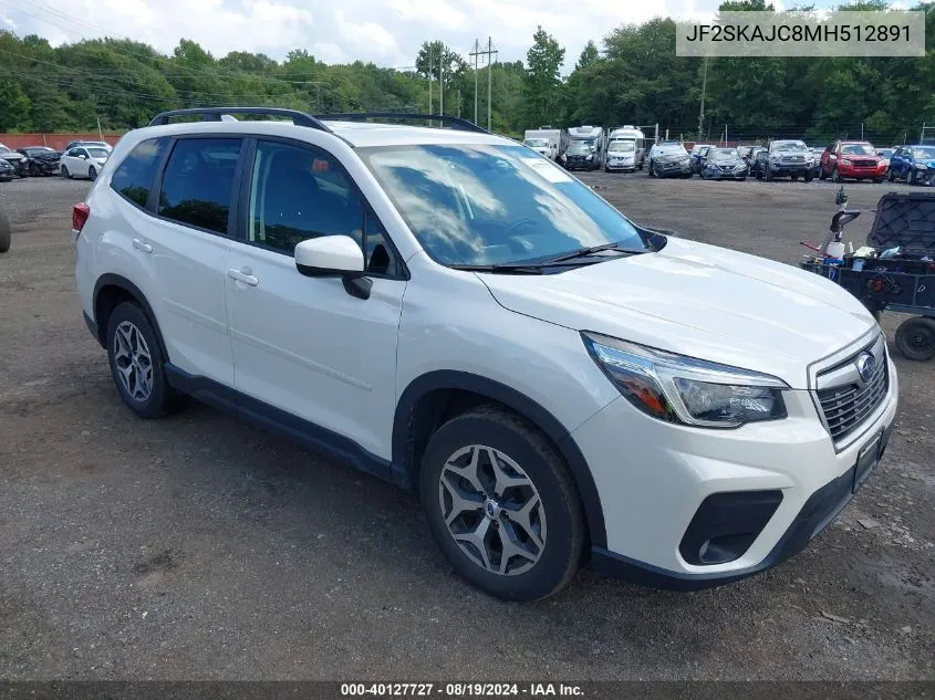 2021 Subaru Forester Premium VIN: JF2SKAJC8MH512891 Lot: 40127727