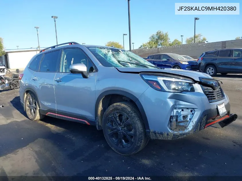 2021 Subaru Forester Sport VIN: JF2SKALC9MH420380 Lot: 40132825