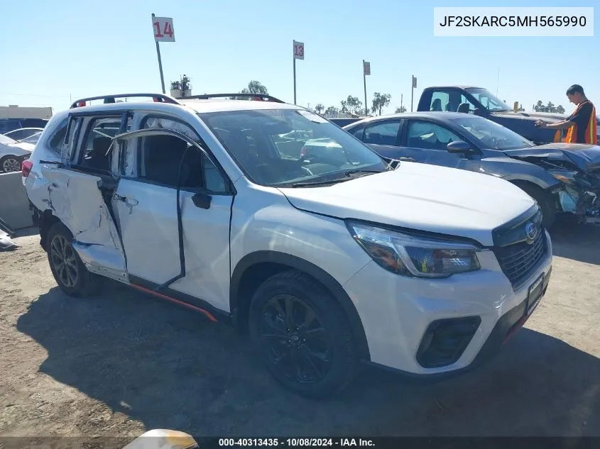 2021 Subaru Forester Sport VIN: JF2SKARC5MH565990 Lot: 40313435