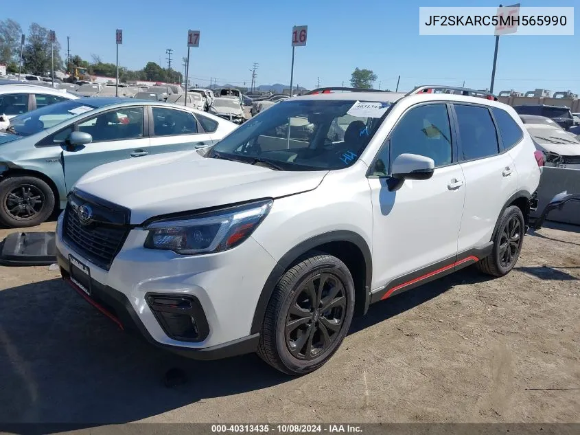 2021 Subaru Forester Sport VIN: JF2SKARC5MH565990 Lot: 40313435