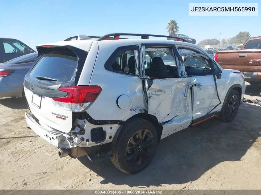 2021 Subaru Forester Sport VIN: JF2SKARC5MH565990 Lot: 40313435