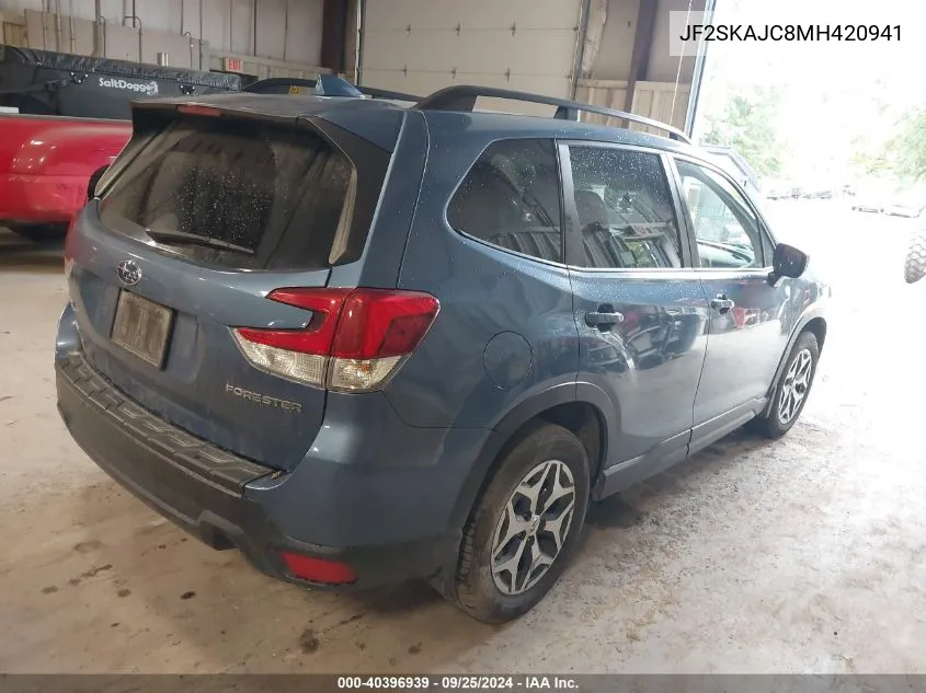 2021 Subaru Forester Premium VIN: JF2SKAJC8MH420941 Lot: 40396939