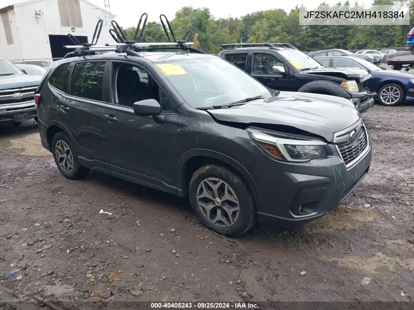 2021 Subaru Forester Premium VIN: JF2SKAFC2MH418384 Lot: 40405243