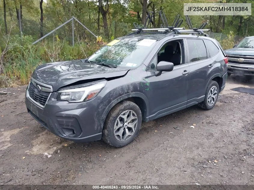 2021 Subaru Forester Premium VIN: JF2SKAFC2MH418384 Lot: 40405243