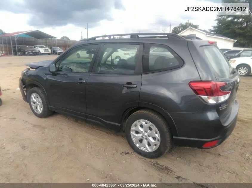 JF2SKADC2MH478412 2021 Subaru Forester