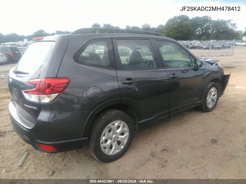 JF2SKADC2MH478412 2021 Subaru Forester