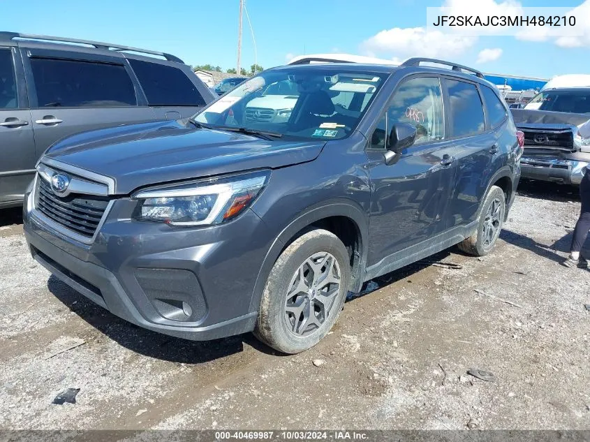 2021 Subaru Forester Premium VIN: JF2SKAJC3MH484210 Lot: 40469987