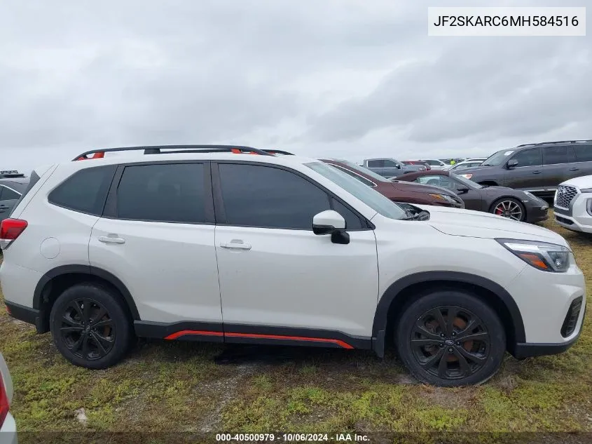 2021 Subaru Forester Sport VIN: JF2SKARC6MH584516 Lot: 40500979