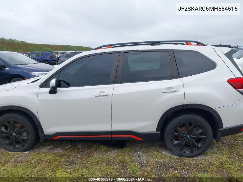 2021 Subaru Forester Sport VIN: JF2SKARC6MH584516 Lot: 40500979