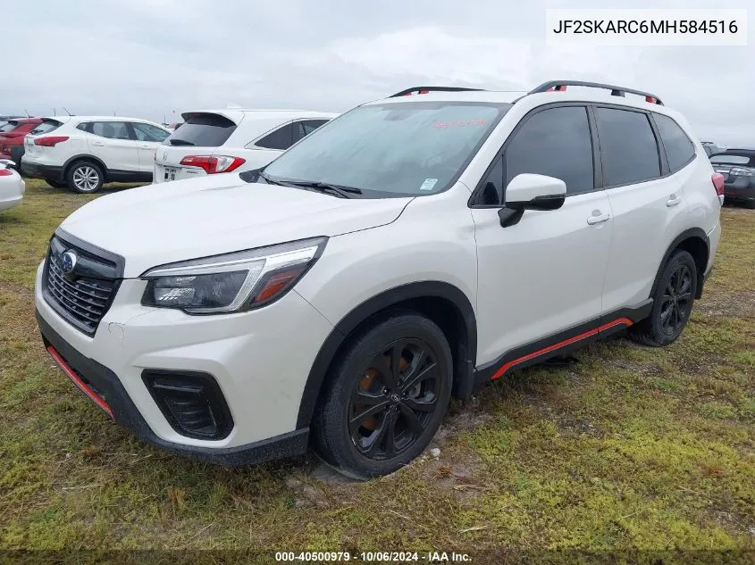 2021 Subaru Forester Sport VIN: JF2SKARC6MH584516 Lot: 40500979