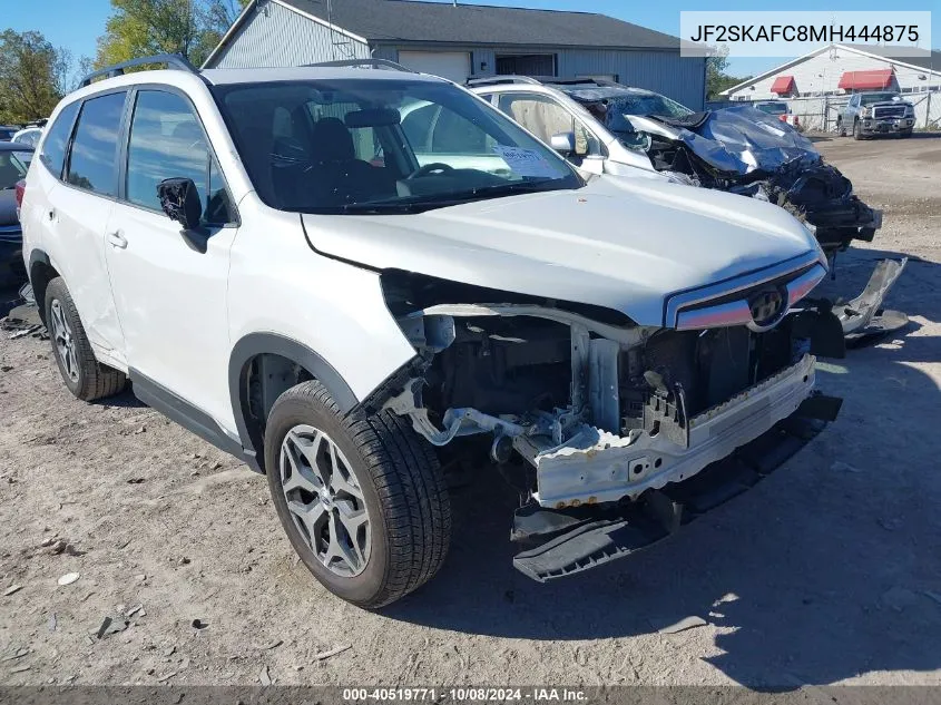 2021 Subaru Forester Premium VIN: JF2SKAFC8MH444875 Lot: 40519771