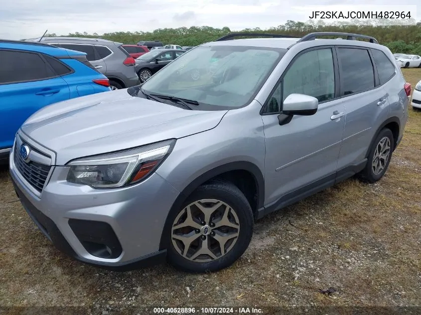 2021 Subaru Forester Premium VIN: JF2SKAJC0MH482964 Lot: 40528896