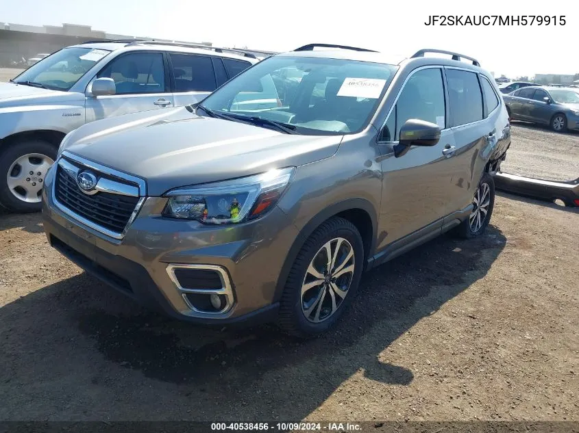 JF2SKAUC7MH579915 2021 Subaru Forester Limited