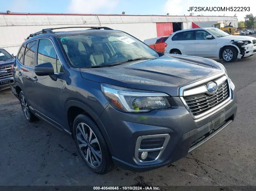 2021 Subaru Forester Limited VIN: JF2SKAUC0MH522293 Lot: 40548645