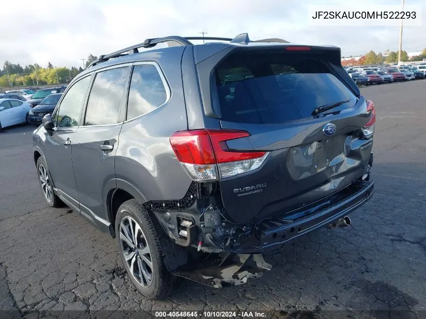 JF2SKAUC0MH522293 2021 Subaru Forester Limited