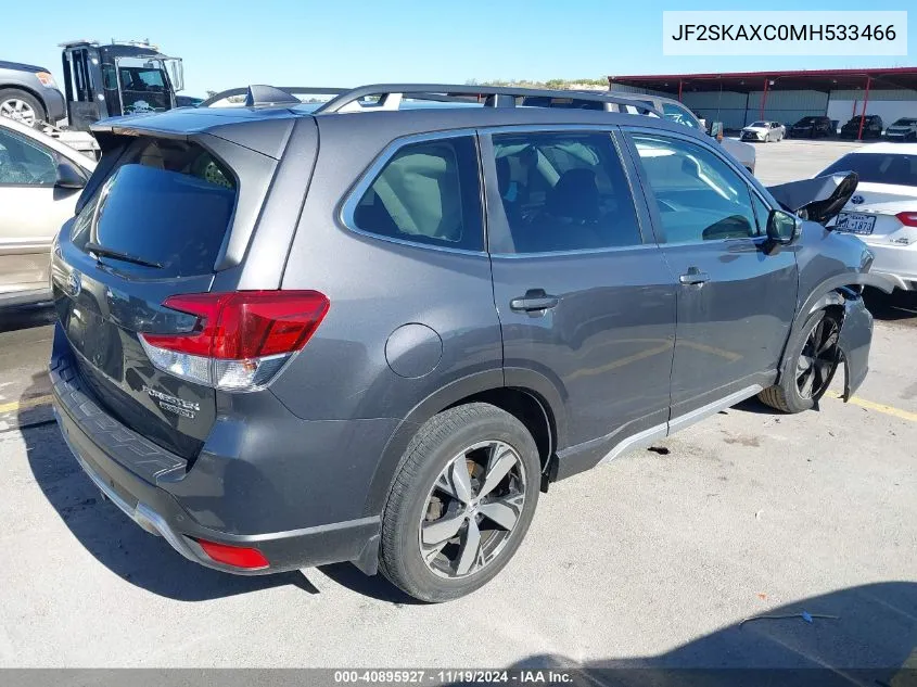 2021 Subaru Forester Touring VIN: JF2SKAXC0MH533466 Lot: 40895927