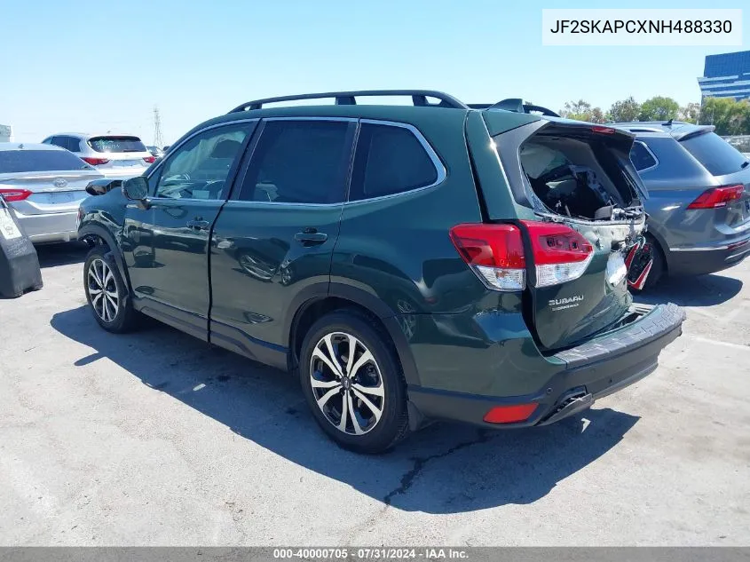 JF2SKAPCXNH488330 2022 Subaru Forester Limited