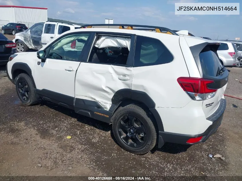 JF2SKAMC0NH514664 2022 Subaru Forester Wilderness