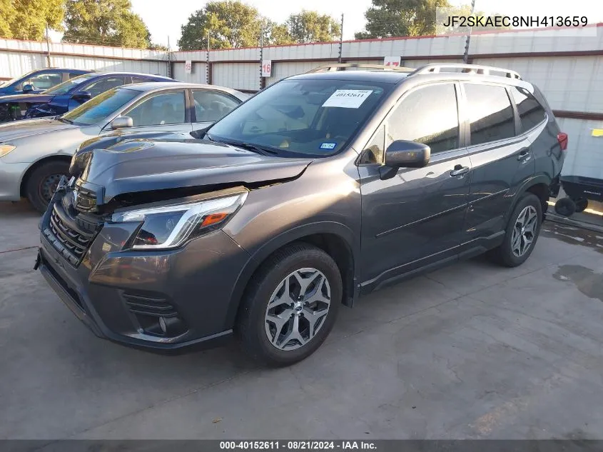 2022 Subaru Forester Premium VIN: JF2SKAEC8NH413659 Lot: 40152611