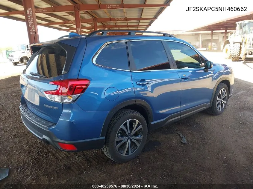 JF2SKAPC5NH460662 2022 Subaru Forester Limited