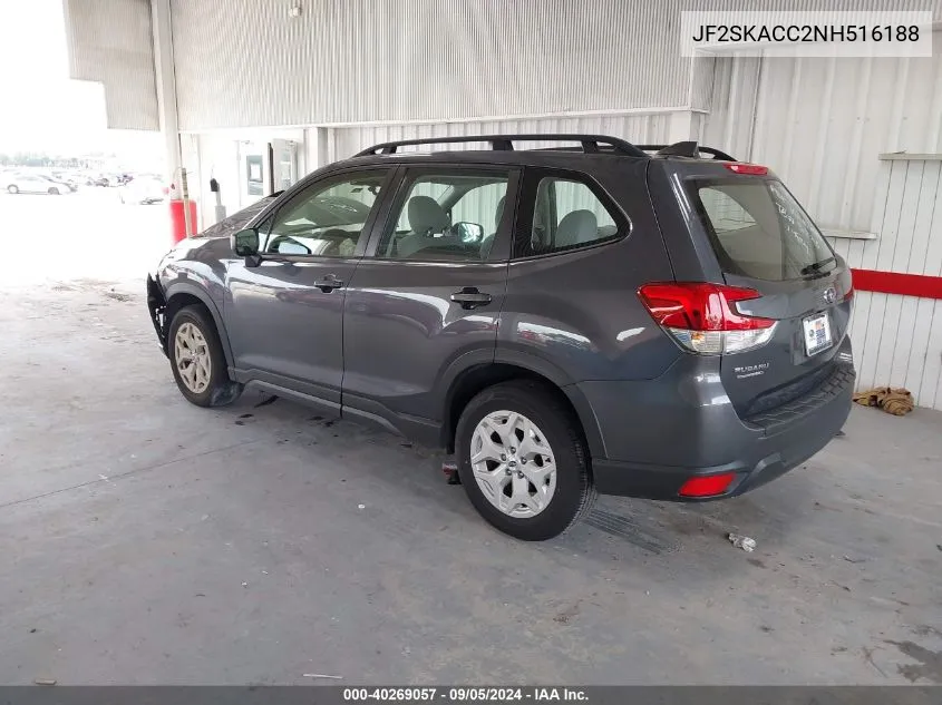 2022 Subaru Forester VIN: JF2SKACC2NH516188 Lot: 40269057