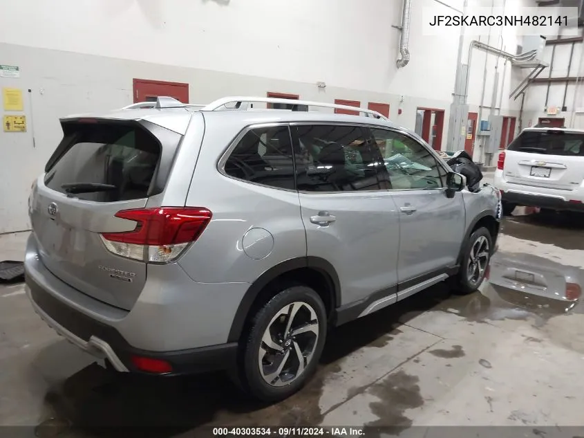 2022 Subaru Forester Touring VIN: JF2SKARC3NH482141 Lot: 40303534