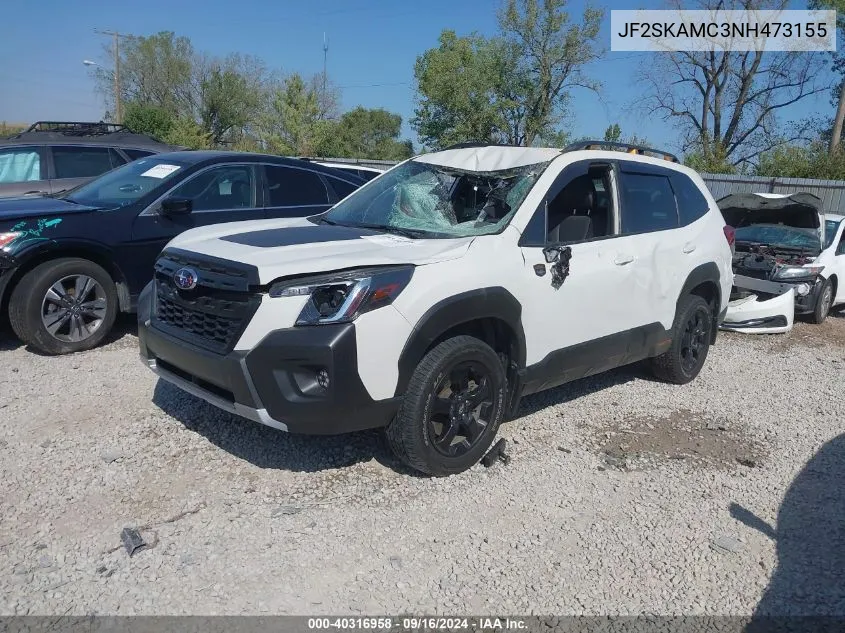 2022 Subaru Forester Wilderness VIN: JF2SKAMC3NH473155 Lot: 40316958