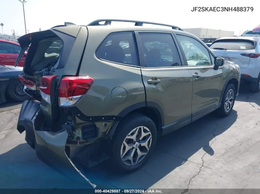 2022 Subaru Forester Premium VIN: JF2SKAEC3NH488379 Lot: 40429887