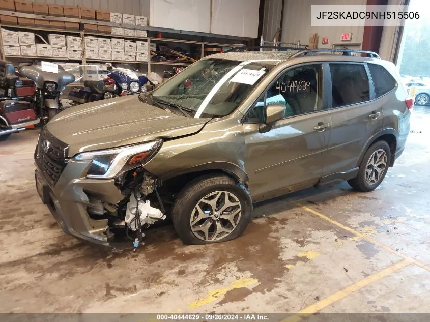 JF2SKADC9NH515506 2022 Subaru Forester Premium