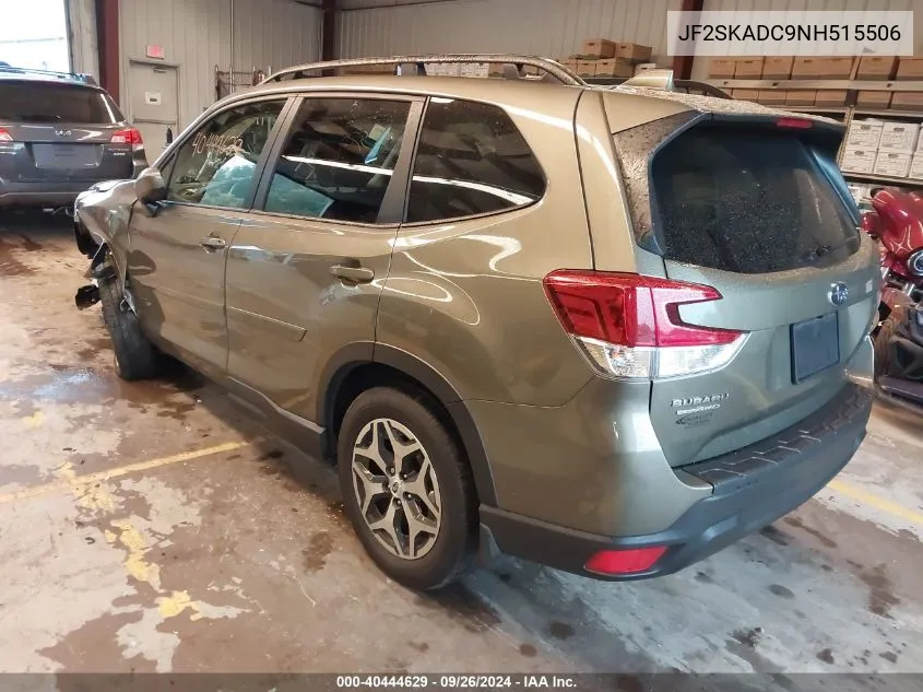 2022 Subaru Forester Premium VIN: JF2SKADC9NH515506 Lot: 40444629