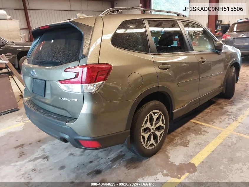 2022 Subaru Forester Premium VIN: JF2SKADC9NH515506 Lot: 40444629