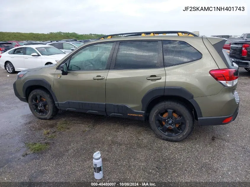 JF2SKAMC1NH401743 2022 Subaru Forester Wilderness