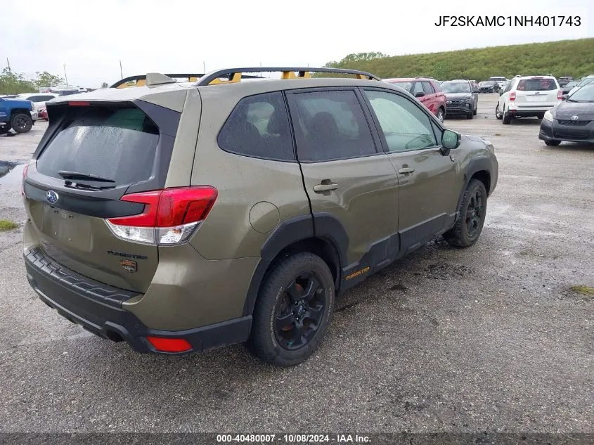 JF2SKAMC1NH401743 2022 Subaru Forester Wilderness